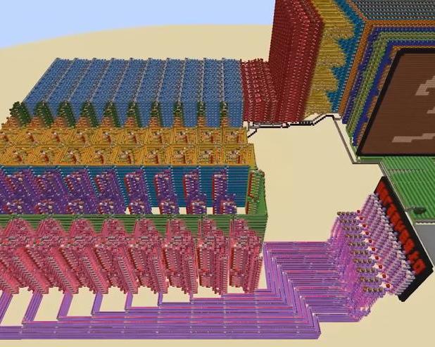 Энтузиаст Minecraft создал функциональную нейросеть внутри игры, используя только редстоун